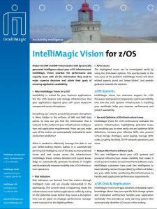 IntelliMagic Vision for zOS