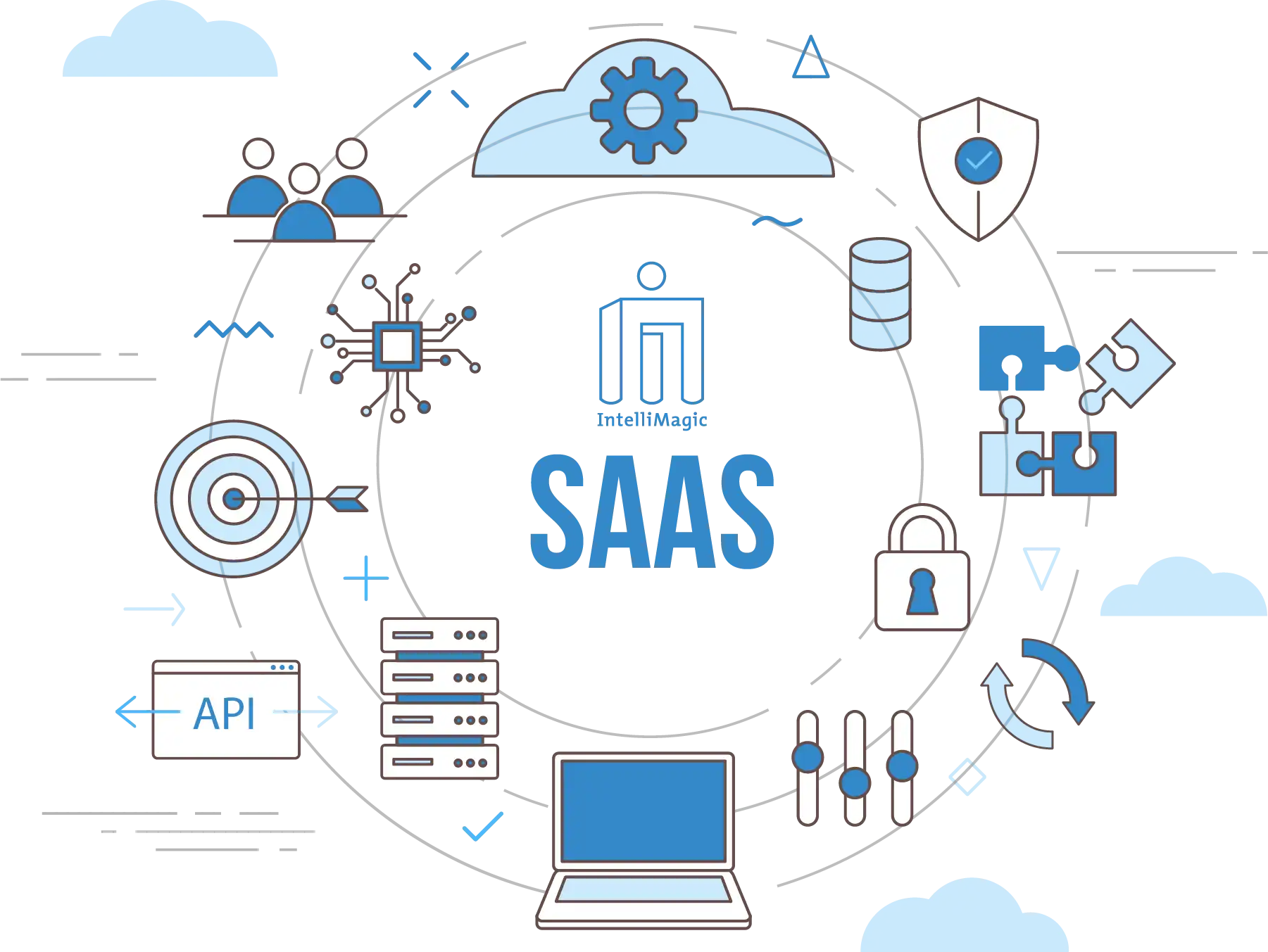 Cloud Software as a Service (SaaS) icon
