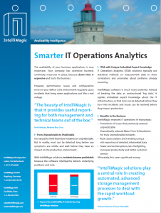 IntelliMagic Vision - Smarter IT Operations Analytics
